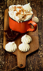 Image showing Hot Chocolate with Meringues