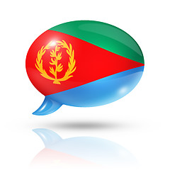 Image showing Eritrean flag speech bubble