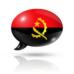 Image showing Angolan flag speech bubble