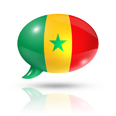 Image showing Senegalese flag speech bubble