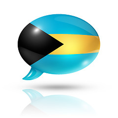 Image showing Bahamian flag speech bubble