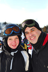 Image showing Family ski