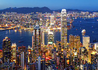 Image showing hong kong night