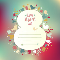 Image showing Beautiful instagram card for Women's Day