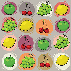 Image showing Fruits pattern