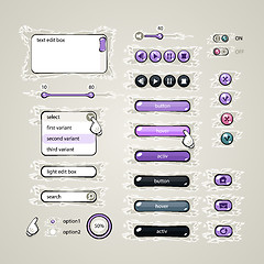 Image showing Web design elements