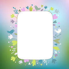 Image showing Beautiful rectangular Greating card