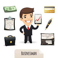 Image showing Businessmans icons set