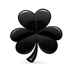 Image showing st.Patrick's Day's black trefoil