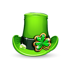 Image showing st.Patrick's Day's emerald clover on hat