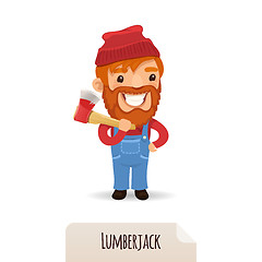 Image showing Lumberjack With Axe