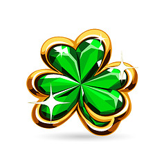 Image showing st.Patrick's Day's emerald clover