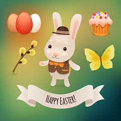 Image showing Bunny and Easter Symbols