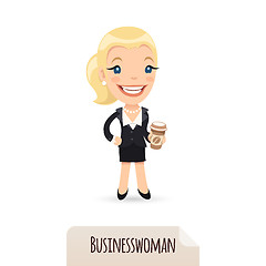 Image showing Businesswoman with cofee