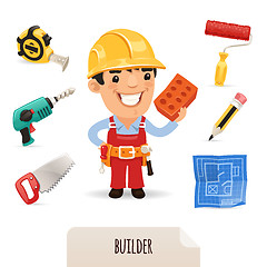 Image showing Builders icons set