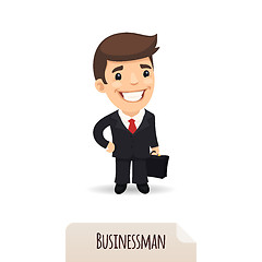 Image showing Businessman with a briefcase