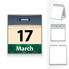 Image showing March 17 calendar