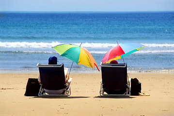 Image showing Couple beach