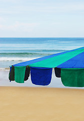 Image showing Beach umbrella