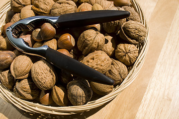 Image showing A basket of nuts