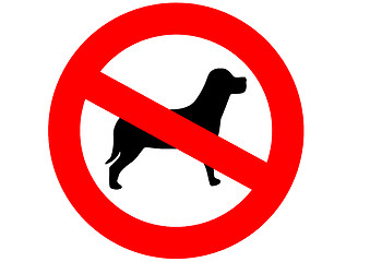 Image showing Dogs Are Not Allowed