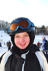 Image showing Girl ski