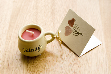 Image showing Valentine Candle