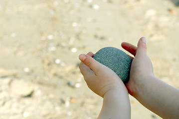Image showing Stone in hand