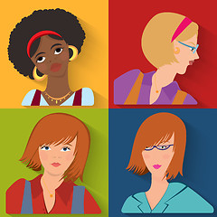 Image showing Flat people avatar beauty spa employees