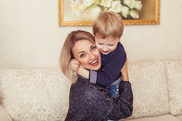 Image showing Happy Mother and son