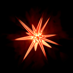 Image showing Abstract red crystal