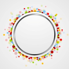 Image showing Circle design with shiny light