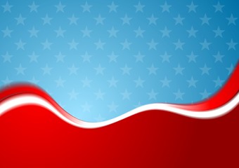Image showing Abstract USA colors background