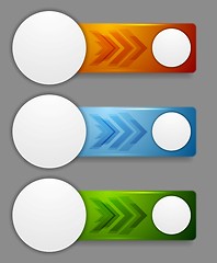 Image showing Abstract web headers design. Vector banners