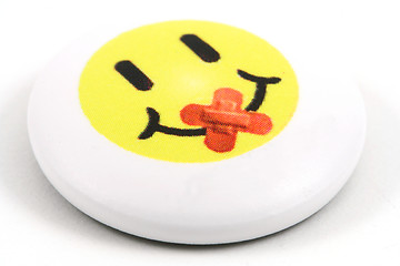 Image showing smiley badge