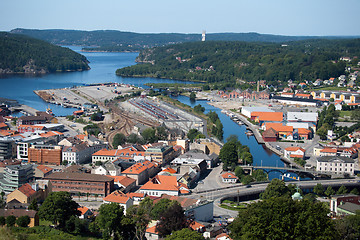 Image showing Aerial Fredriksten view, Norway