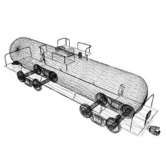 Image showing 3D model cistern car