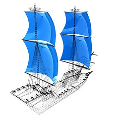 Image showing 3d model ship