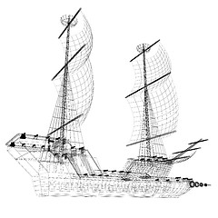 Image showing 3d model ship