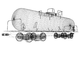 Image showing 3D model cistern car