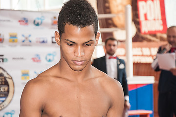 Image showing Demonstration weighing boxers