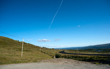 Image showing Mountain plateau Valdresflye, Jotunheimen, Norway