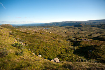 Image showing Mountain plateau Valdresflye, Jotunheimen, Norway