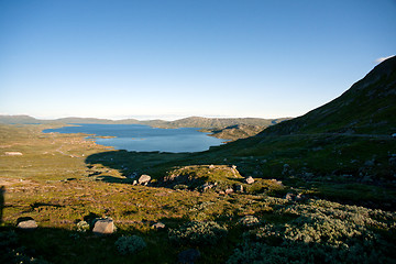 Image showing Mountain plateau Valdresflye, Jotunheimen, Norway