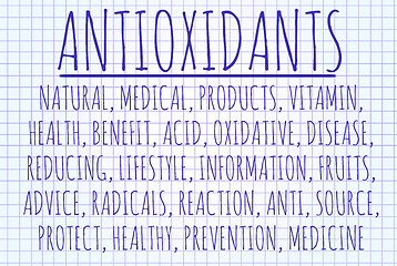 Image showing Antioxidants word cloud