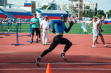 Image showing Fire relay race