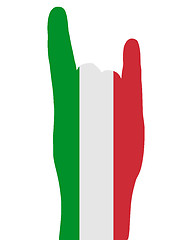 Image showing Italian finger signals