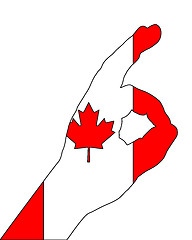 Image showing Canadian finger signal