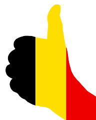 Image showing Belgian hand signal