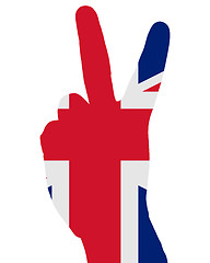 Image showing British finger signal